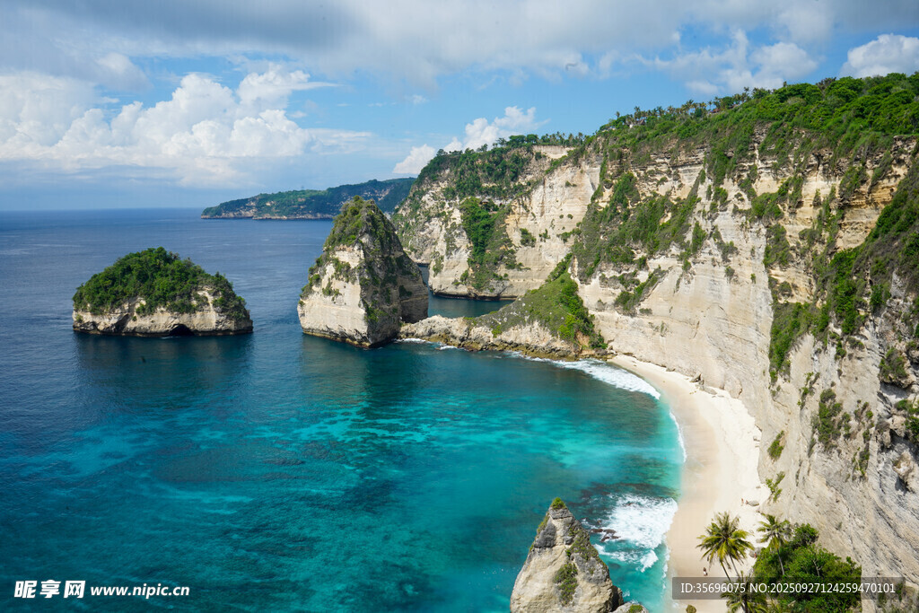 絕美海島海岸線風光