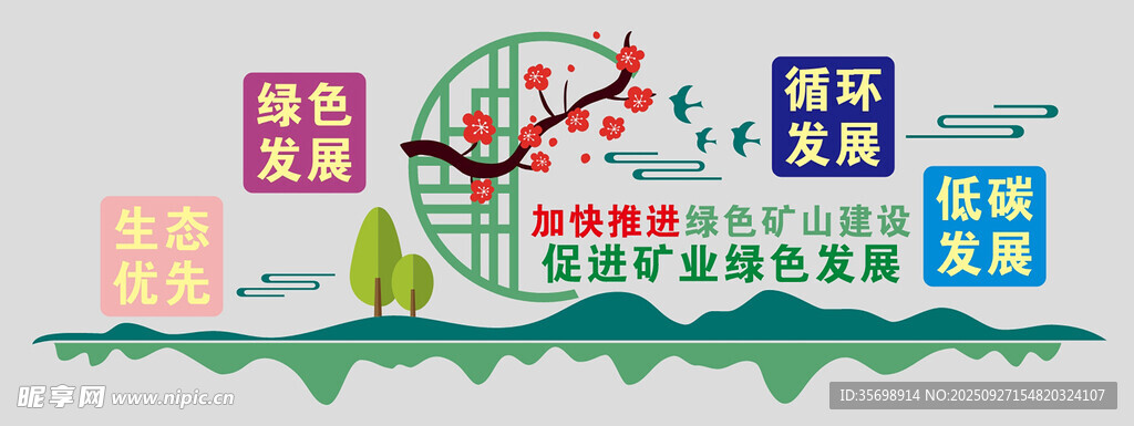 綠色發(fā)展文化墻