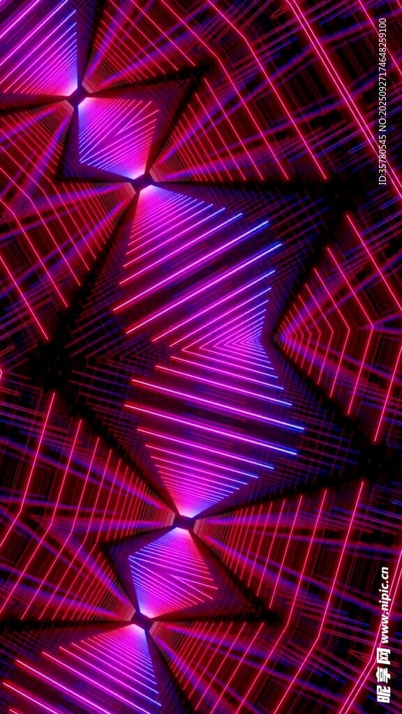 炫彩幾何線條抽象圖案