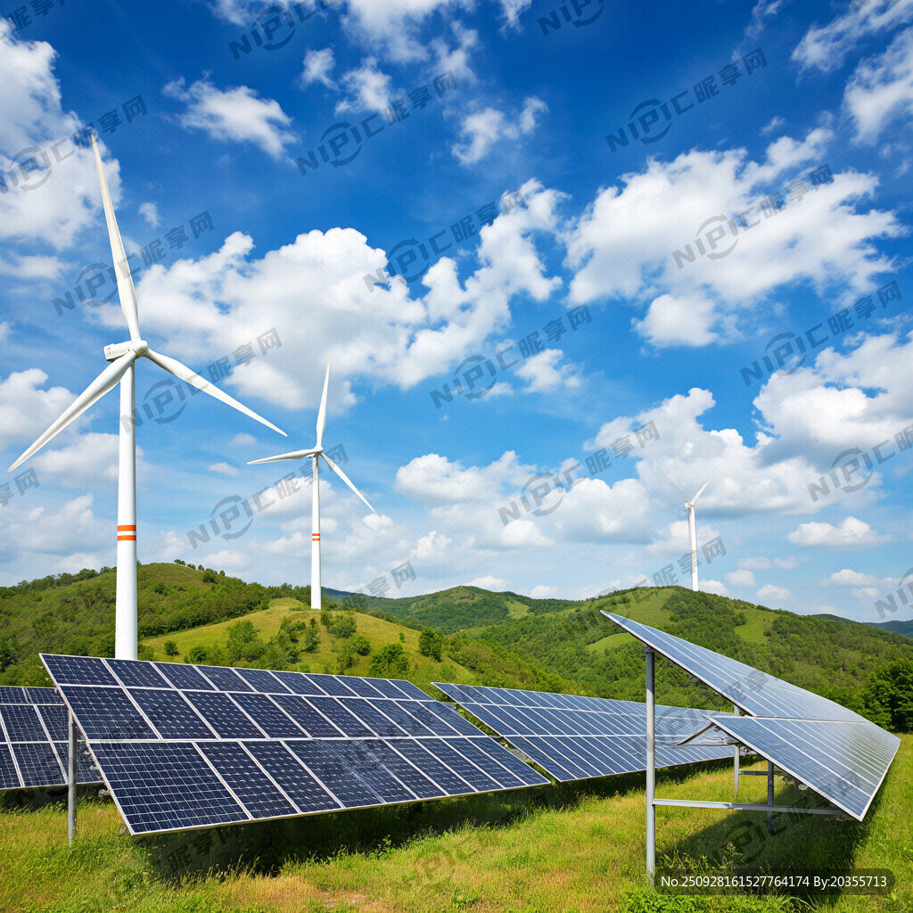 風(fēng)力發(fā)電 光伏發(fā)電 青山綠水