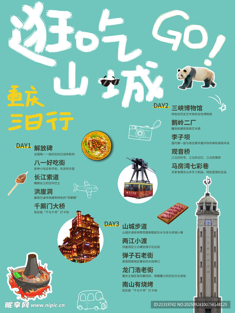 重慶吃逛海報(bào)