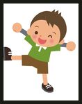 活力小男孩做運動