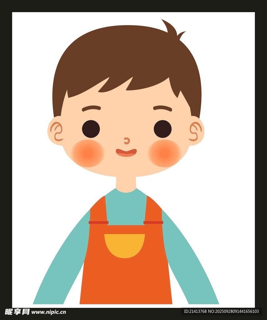 小男孩圍裙
