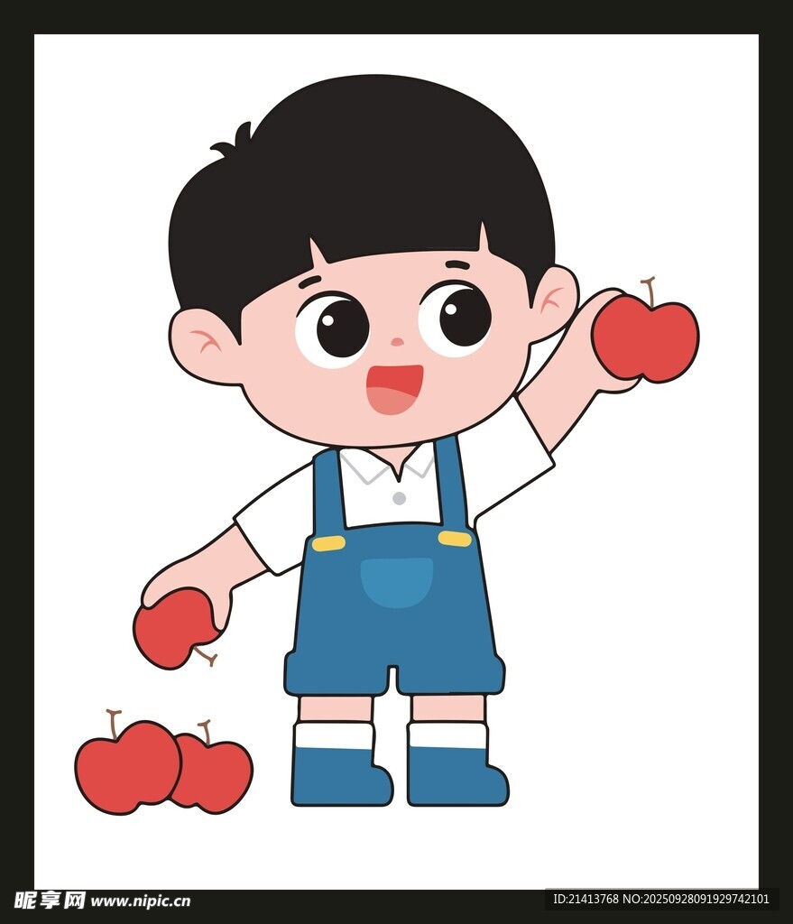 小男孩蘋果