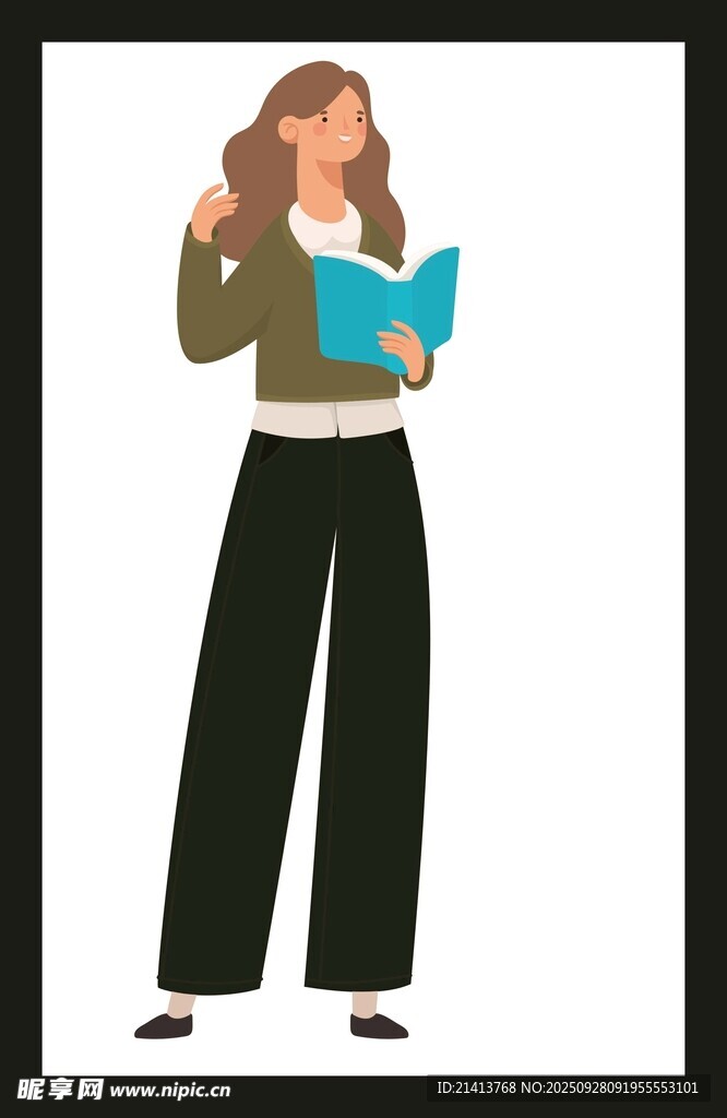 女子書本