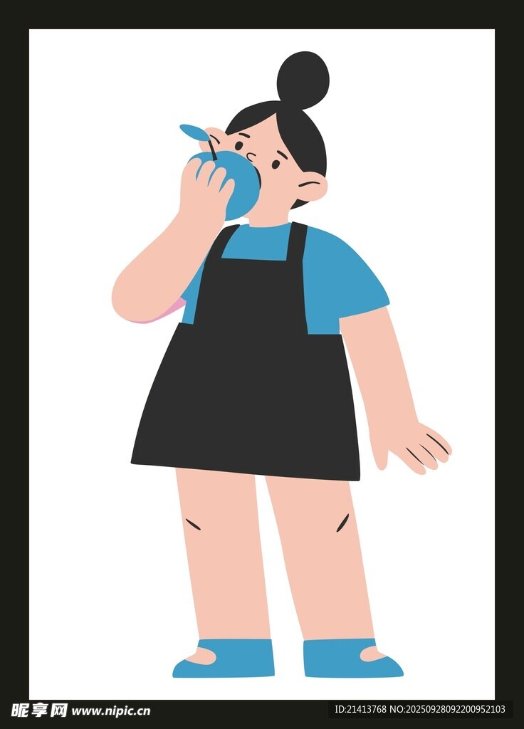 女孩圍裙