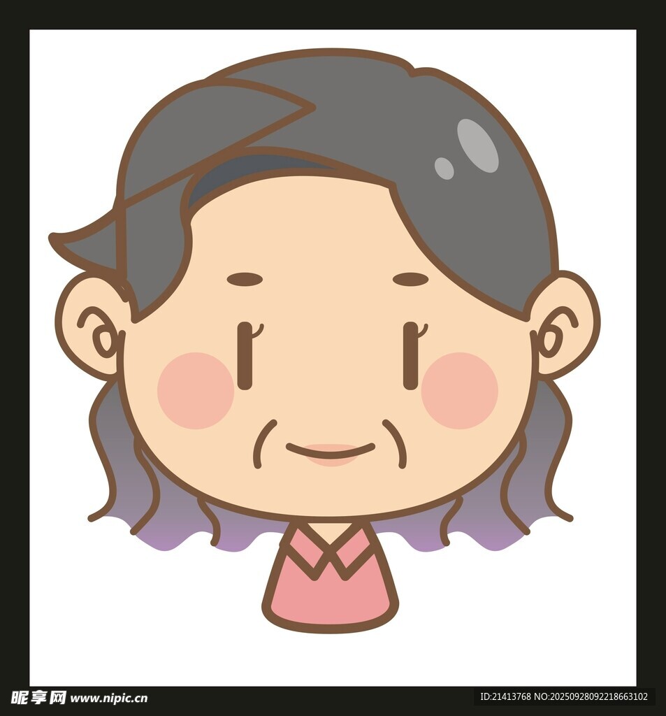卡通老奶奶
