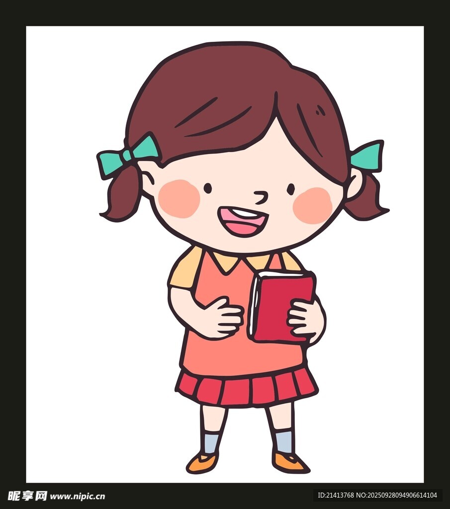 女孩書本
