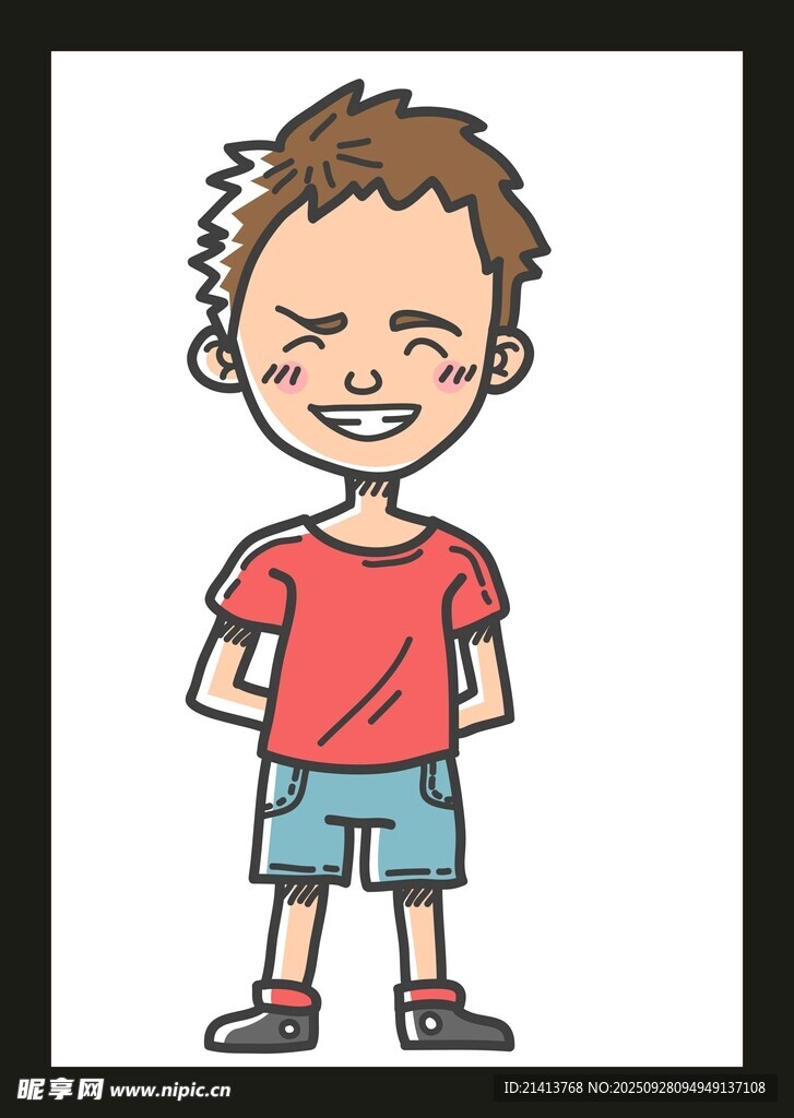 卡通男孩