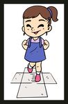 小女孩方格