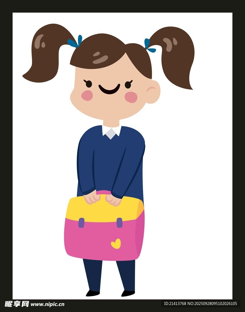 敲鼓的可愛小女孩