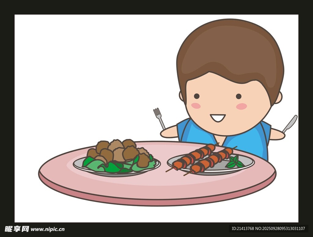 男孩美食