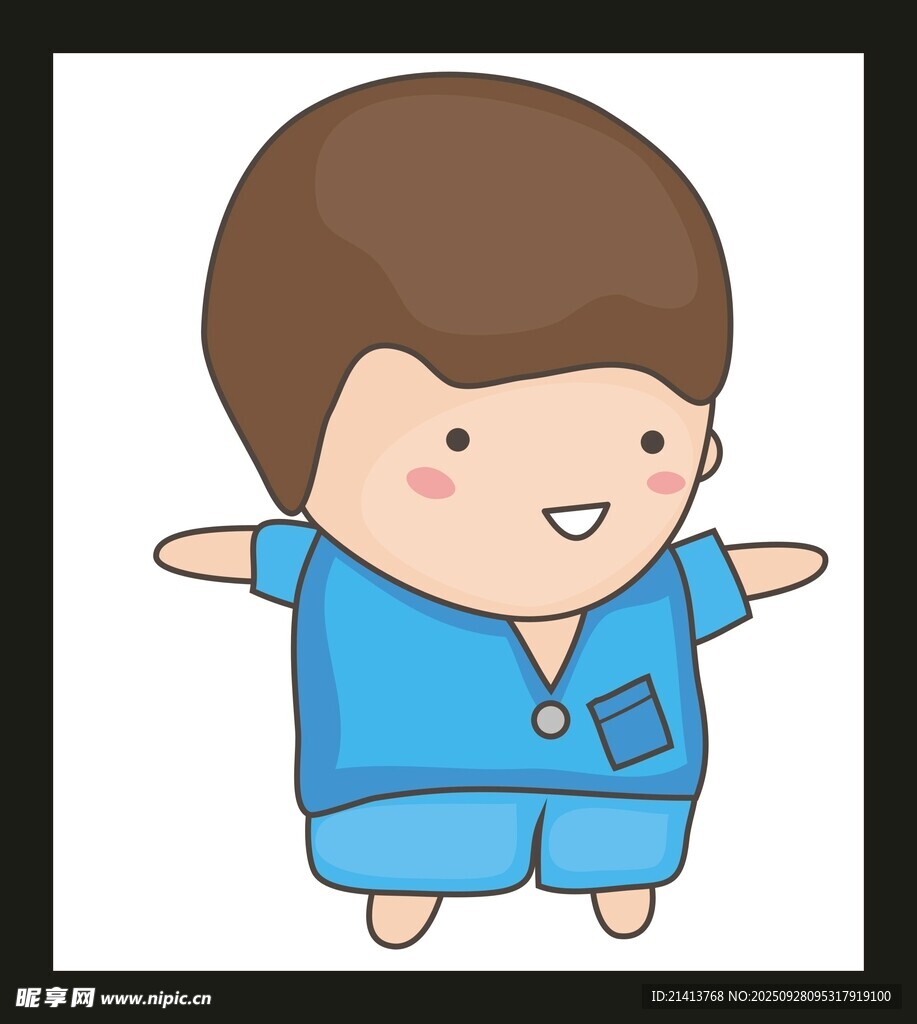 卡通小男孩