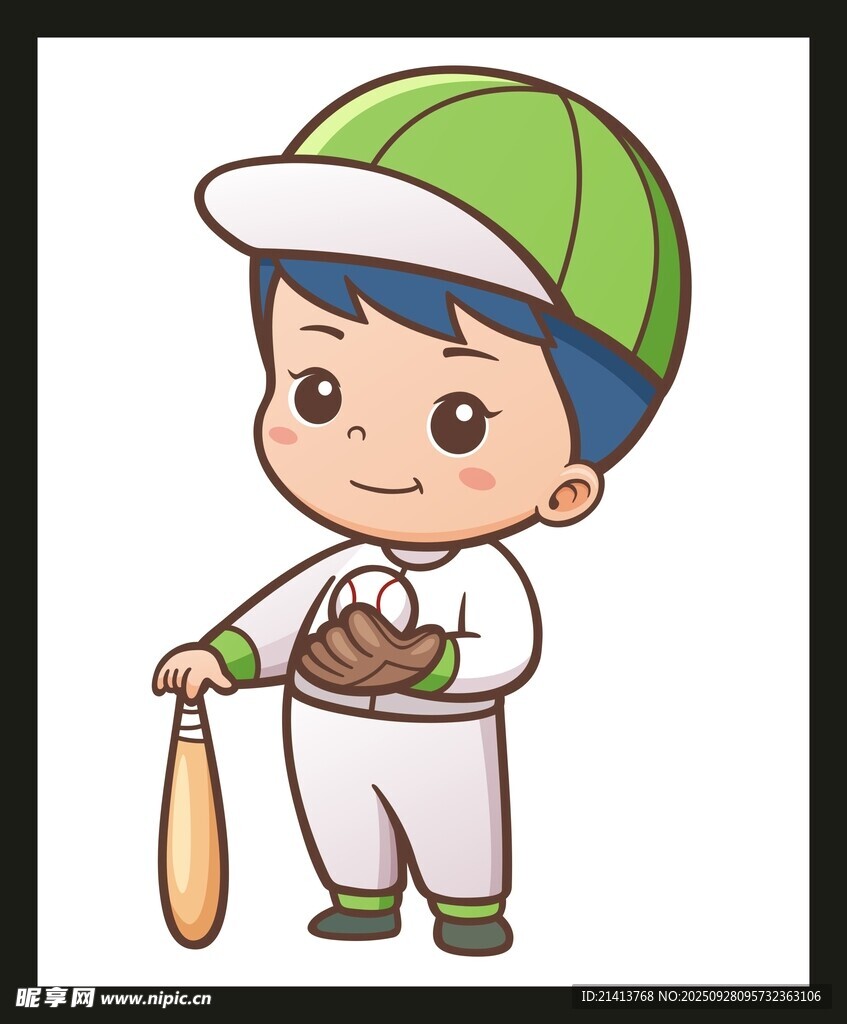 小男孩棒球