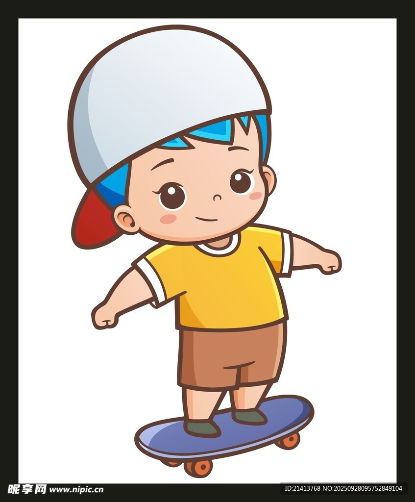 男孩滑板
