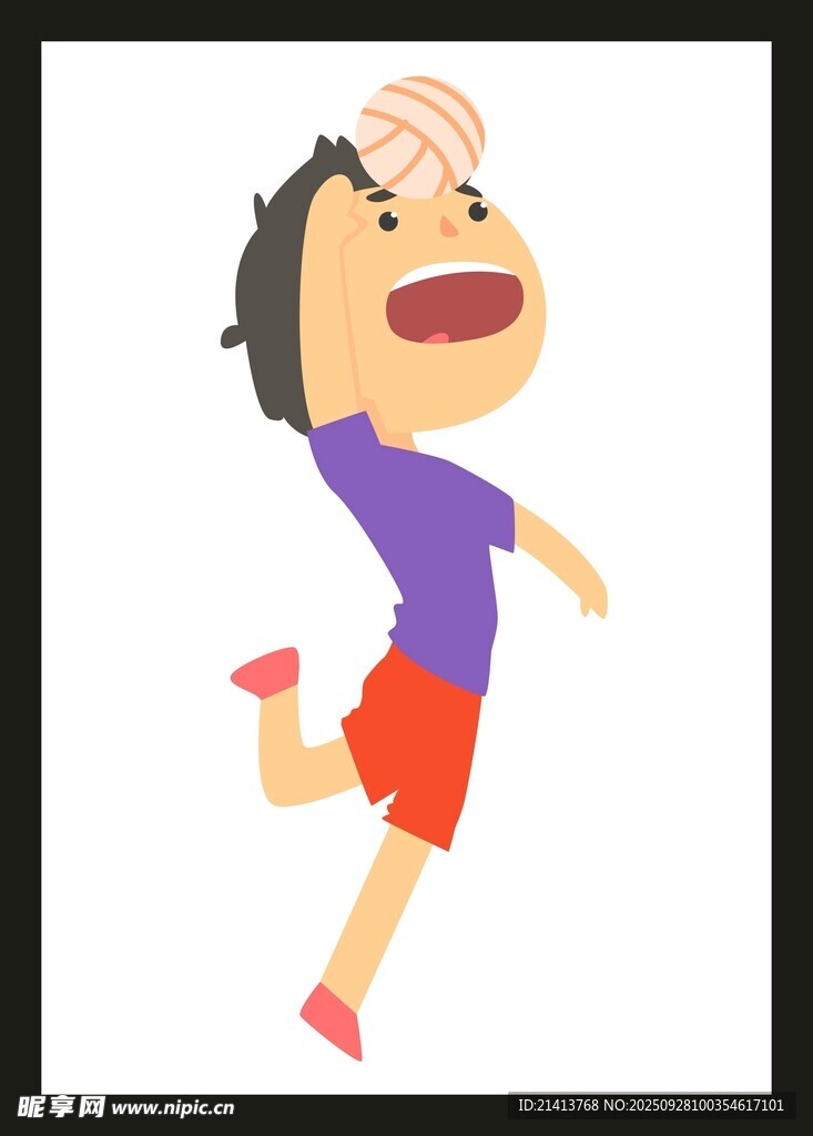 小男孩奔跑