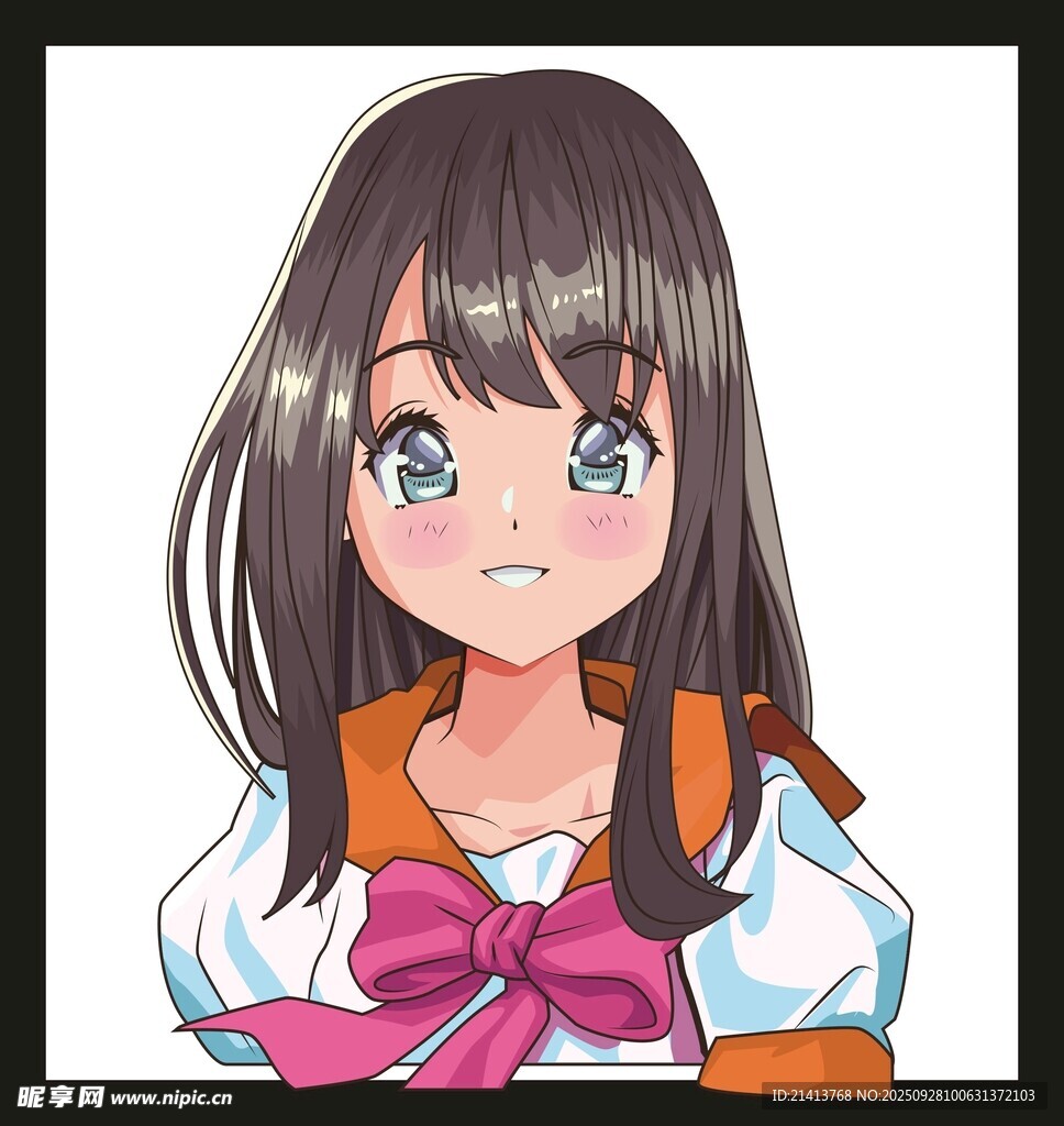 動漫女孩蝴蝶結