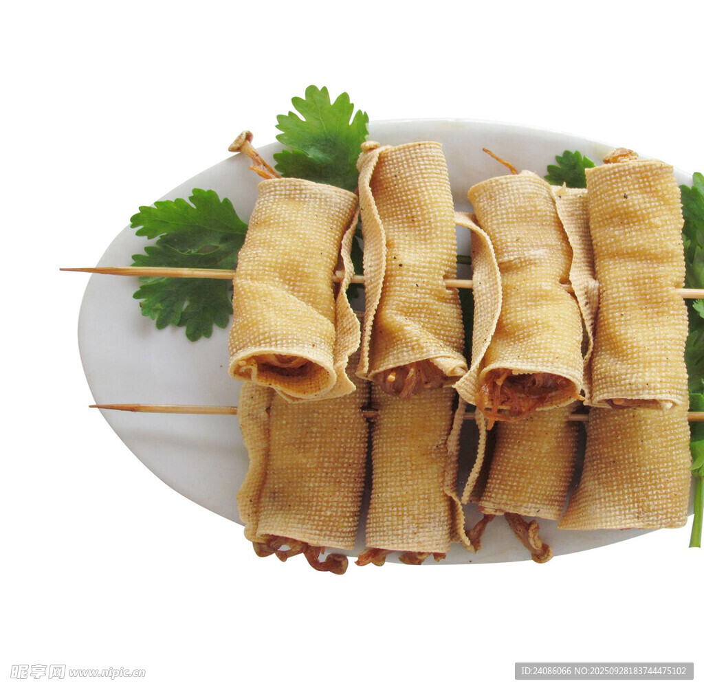 豆皮卷串