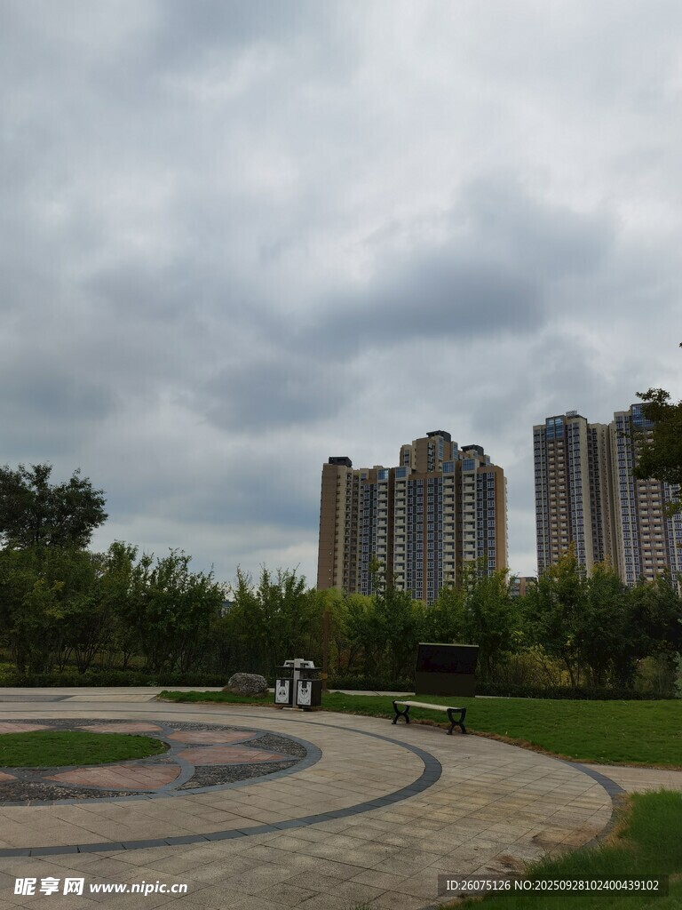 城市公園與高樓景觀