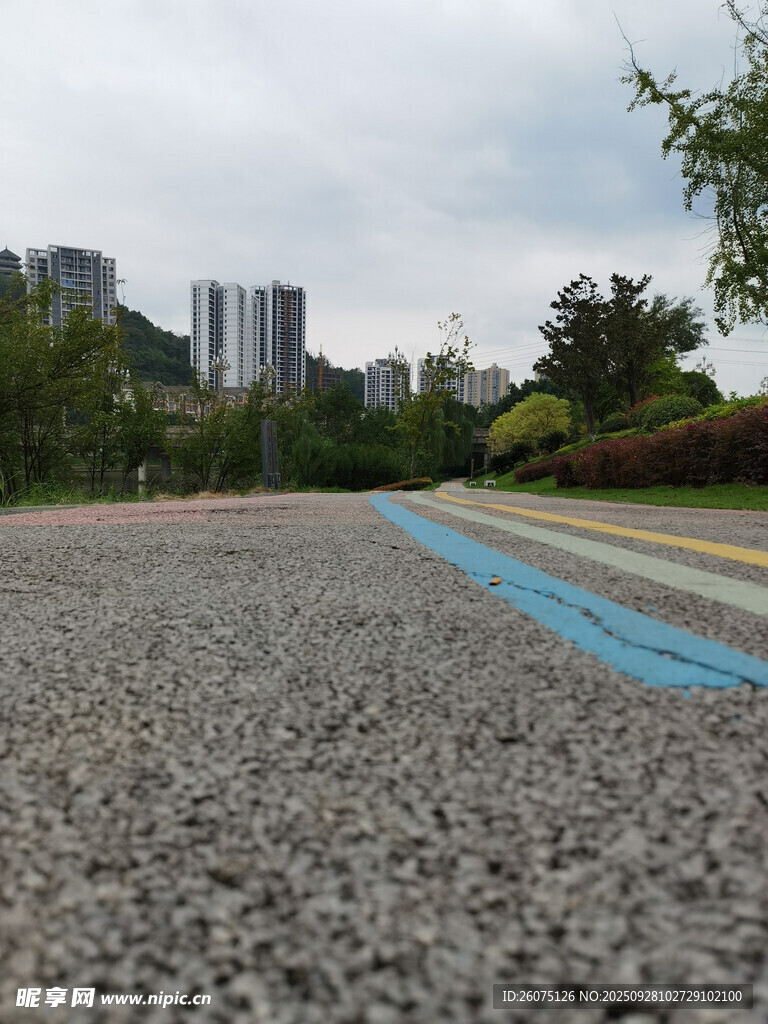 彩色透水路面景觀