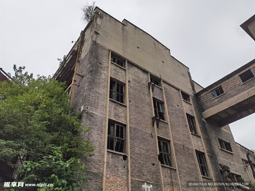 廢棄工廠建筑外觀