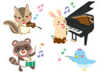 動物樂隊歡樂演奏