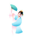 古風(fēng)女子持傘優(yōu)雅起舞
