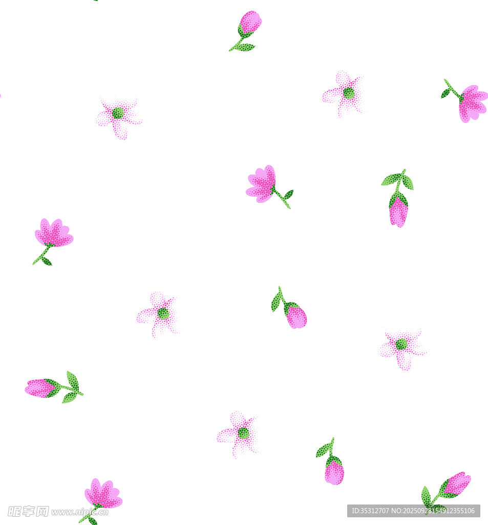 粉色小花圖案背景
