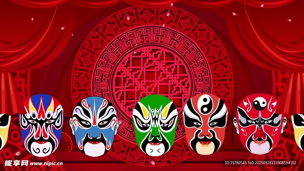 傳統(tǒng)京劇臉譜展示