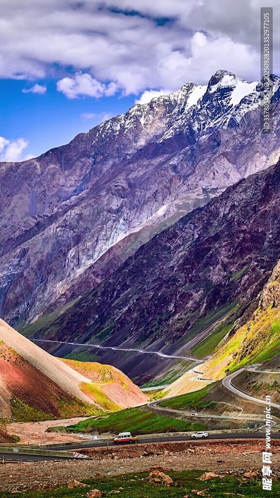 壯麗多彩的高山美景
