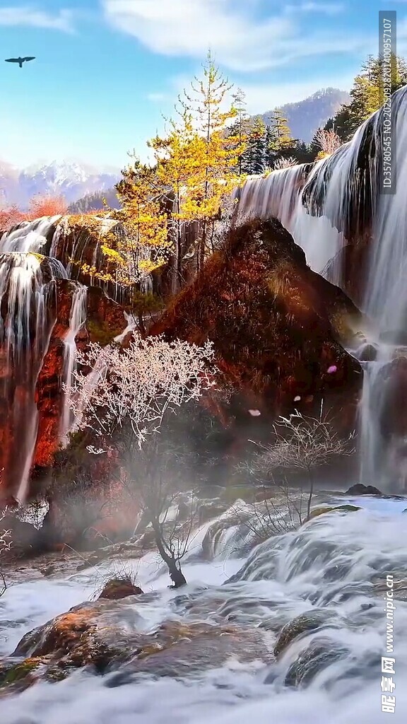 冬日冰瀑美景