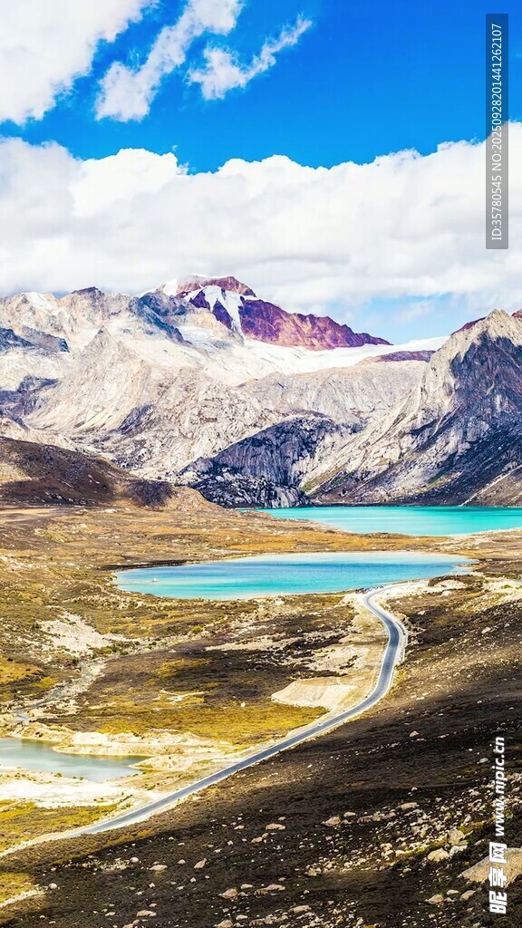 壯麗高原湖泊雪山美景