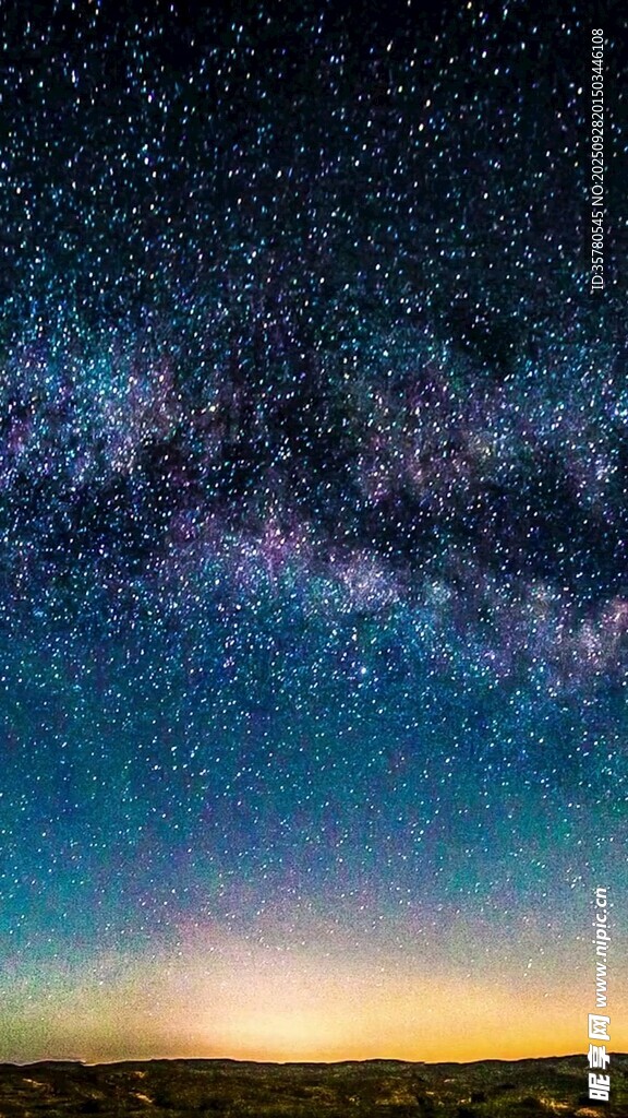 璀璨星空下的壯麗地平線