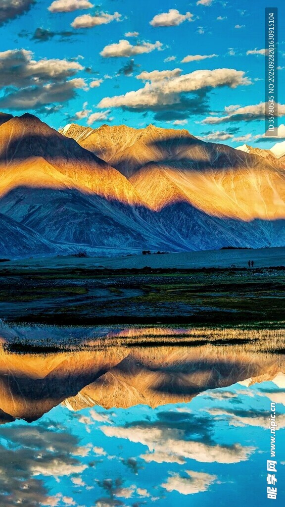 壯麗山水倒影美景