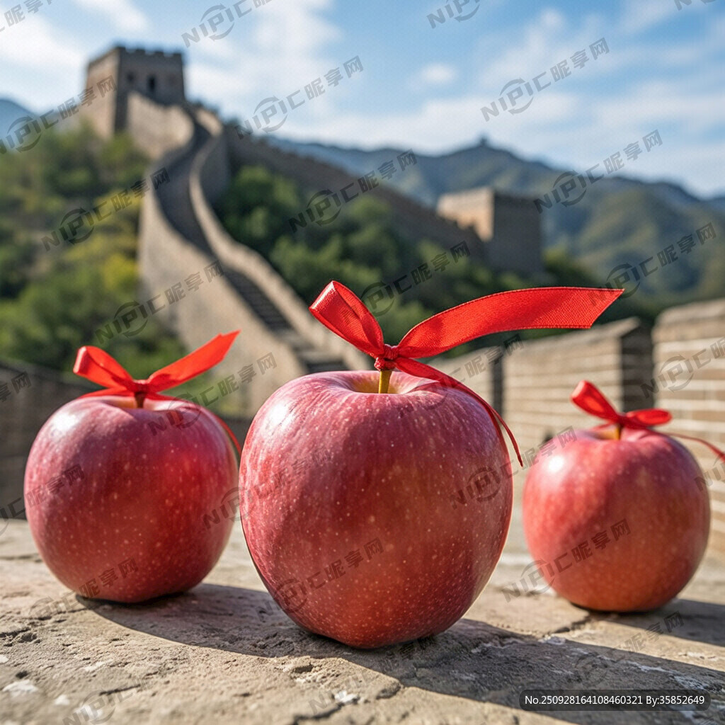 莫蘭迪色系 靈寶 蘋果 長(zhǎng)城