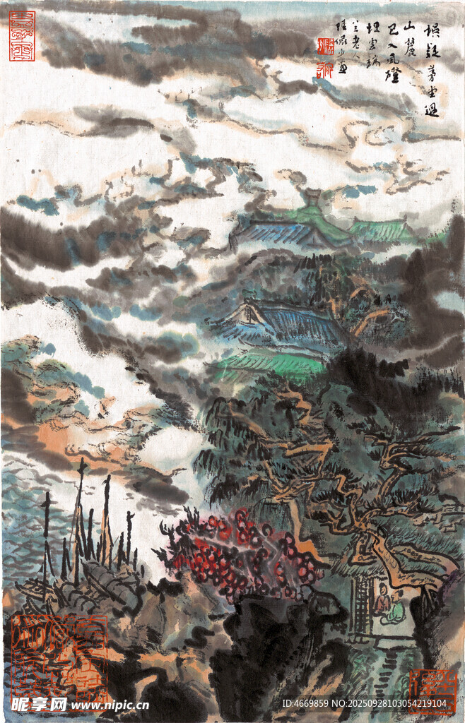 古代戰(zhàn)爭場景畫作