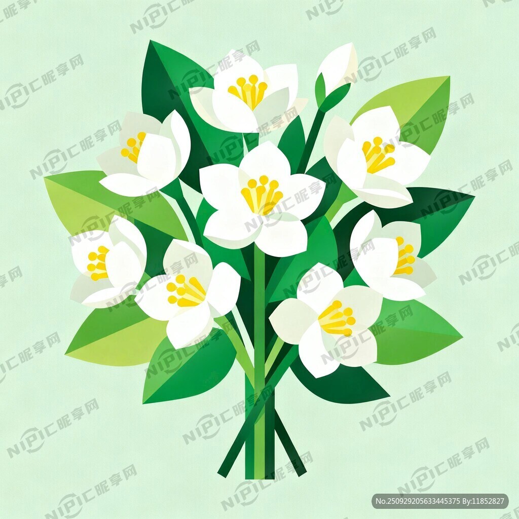 一束茉莉花