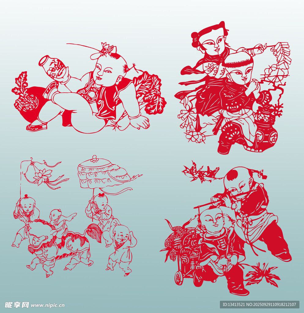 傳統(tǒng)剪紙作品素材