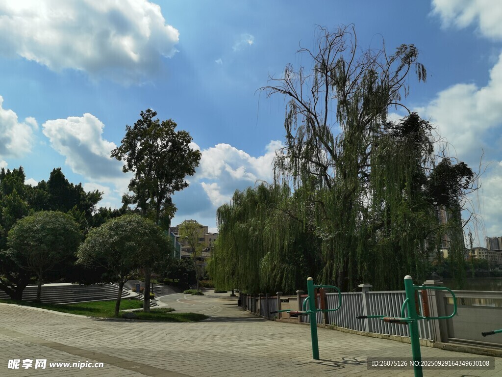 戶外休閑公園場景