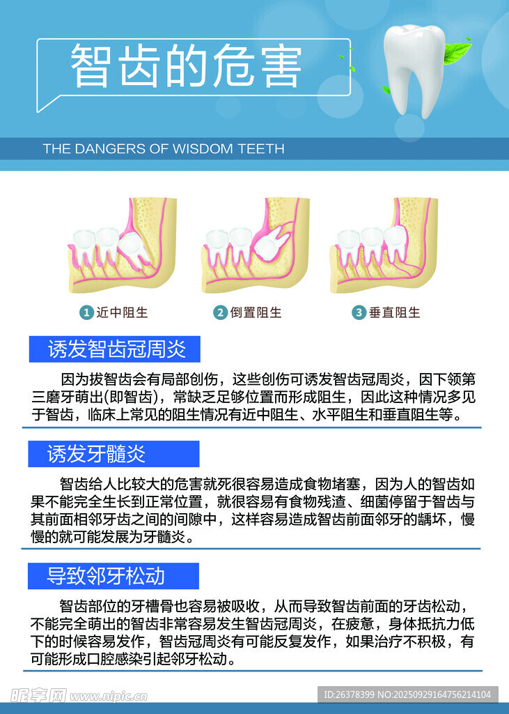 智齒的危害科普介紹