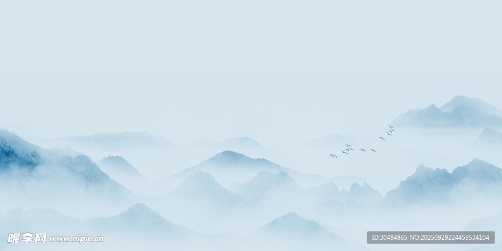 山水背景墻