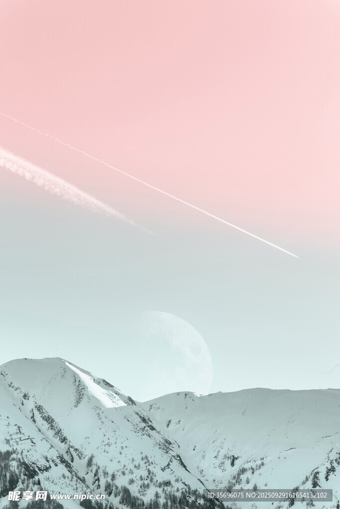 雪山之上的夢幻天際