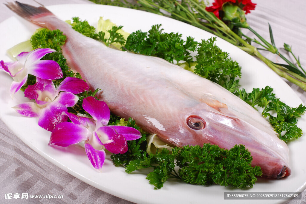 擺盤精致的鮮魚