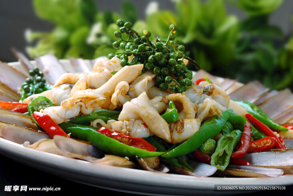 美味海鮮蔬菜涼拌菜