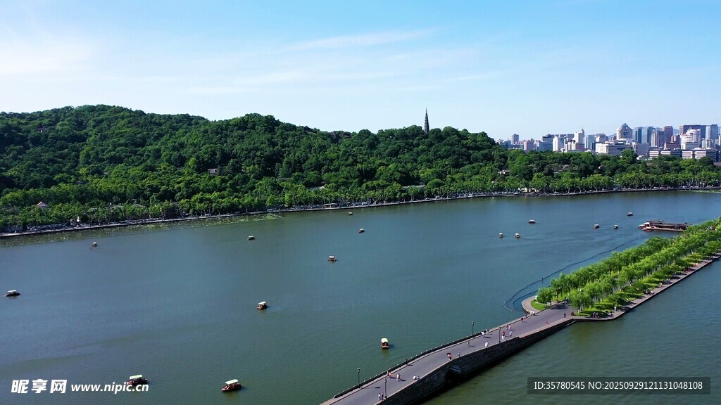西湖旅游風(fēng)景區(qū)拍航拍素材
