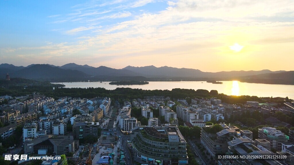 西湖旅游風景區(qū)拍航拍素材