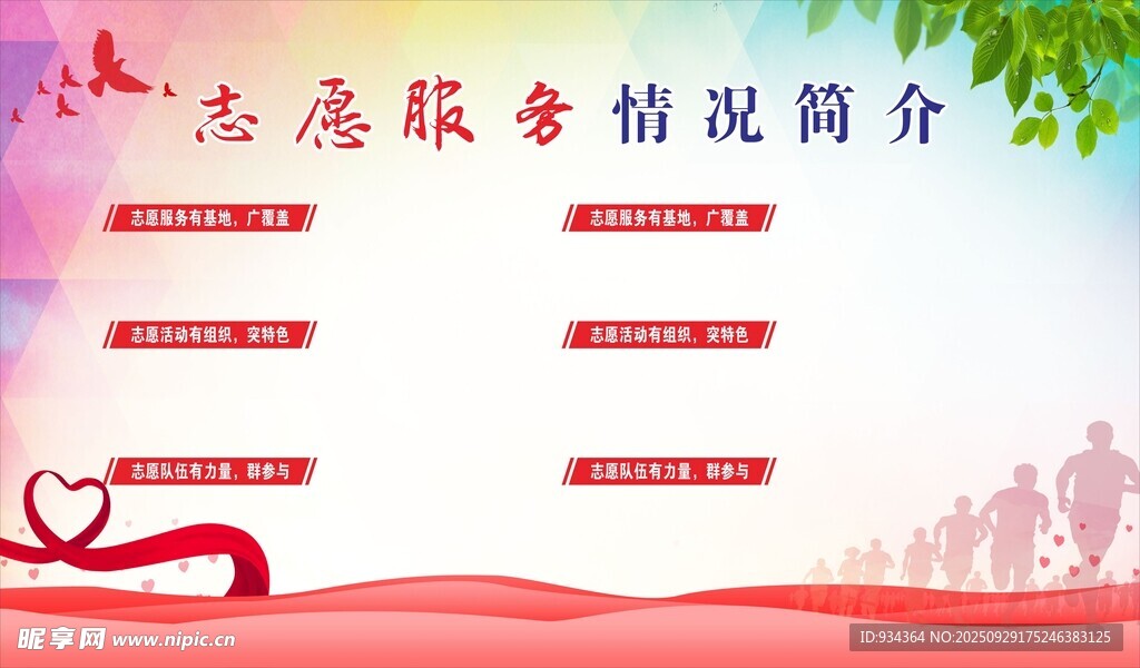 志愿服務(wù)情況簡介展示