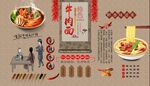牛肉面背景墻