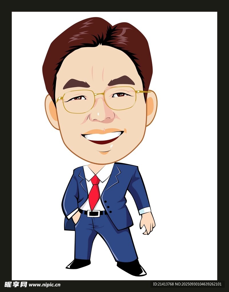 商務男士卡通形象