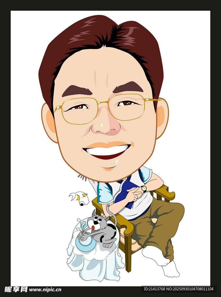 卡通醫(yī)生形象與醫(yī)療元素